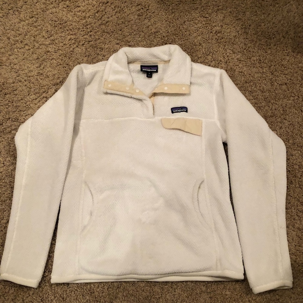 Patagonia Re-tool Pullover Snap T  White